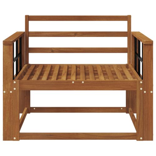  Kültéri középső kanapé Tömör Akácfa Természetes