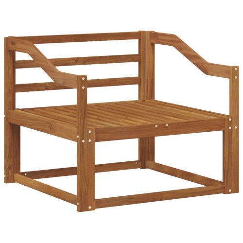  Kültéri középső kanapé Tömör Akácfa Természetes