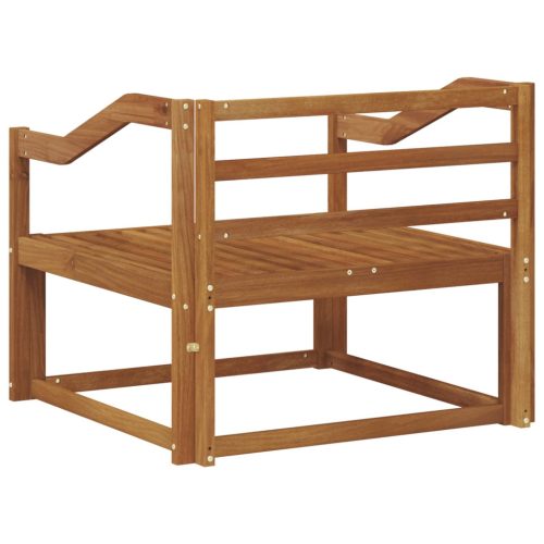  Kültéri középső kanapé Tömör Akácfa Természetes