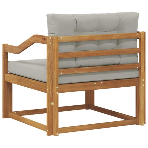  Kültéri középső kanapé Tömör Akácfa Természetes