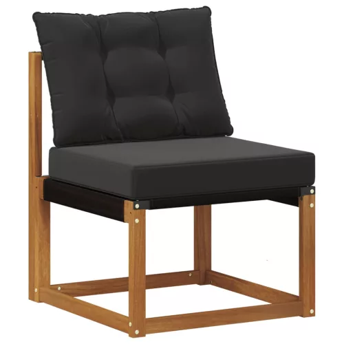  2 Darab Kültéri kanapé szett Tömör akácfa és textilén