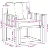  Kültéri kanapé szett Tömör akácfa és textilén