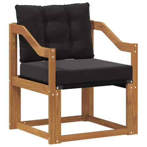  2 Darab Kültéri kanapé szett Tömör akácfa és textilén