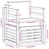  Kültéri kanapé szett párnával Természetes 67 x 63 x 73 cm