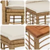  Kerti Kanapé Szett 6 pcs polirattan