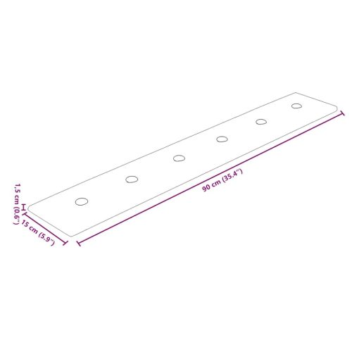  12 db krémszínű műbőr fali panel 90 x 15 cm 1,62 m²