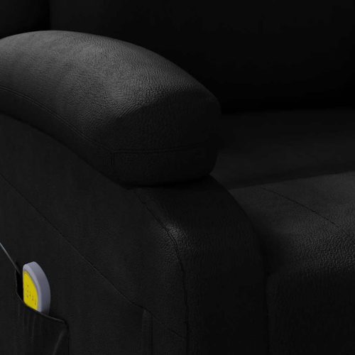  fekete műbőr masszázsfotel