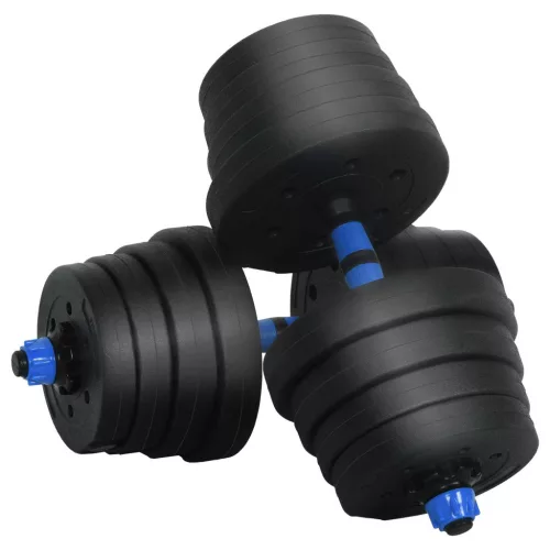  4 az 1-ben Súlyzó Készlet 40kg Fekete és Kék