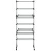  3 szintes ezüst ruhaszárító állvány kerekekkel 60x70x129 cm