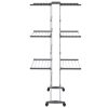 3 szintes ezüst ruhaszárító állvány kerekekkel 60x70x129 cm