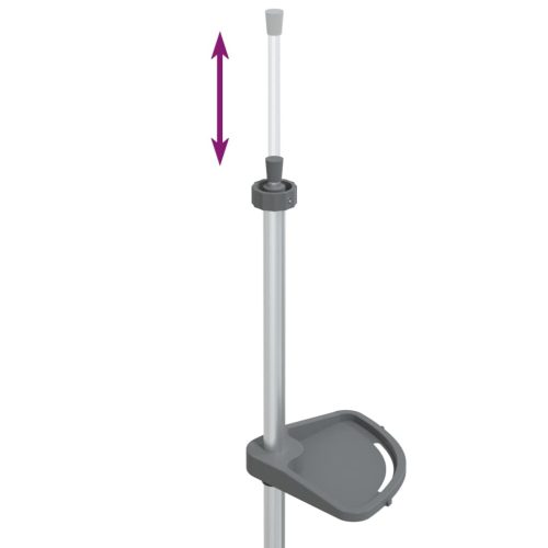  4 szintes ezüstszínű alumínium teleszkópos zuhanyzó-sarokpolc 