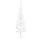  fehér vékony fél műkarácsonyfa állvánnyal 120 cm