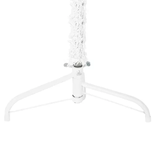  fehér vékony fél műkarácsonyfa állvánnyal 120 cm