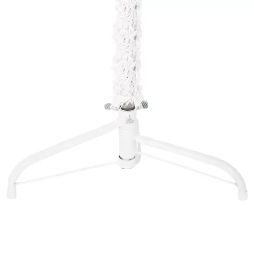  fehér vékony fél műkarácsonyfa állvánnyal 210 cm