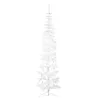 fehér vékony fél műkarácsonyfa állvánnyal 240 cm