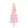  rózsaszín vékony fél műkarácsonyfa állvánnyal 150 cm