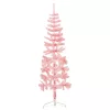  rózsaszín vékony fél műkarácsonyfa állvánnyal 180 cm