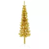  arany vékony fél műkarácsonyfa állvánnyal 120 cm