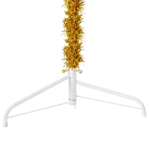  arany vékony fél műkarácsonyfa állvánnyal 120 cm