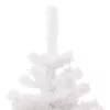  fehér PVC kivilágított kacskaringós karácsonyfa kaspóval 120 cm