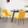  2 db sárga bársony étkezőszék