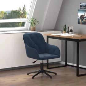  kék bársony forgó irodaszék