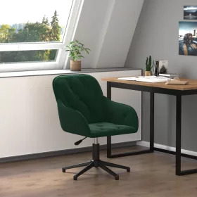  sötétzöld bársony forgó irodaszék