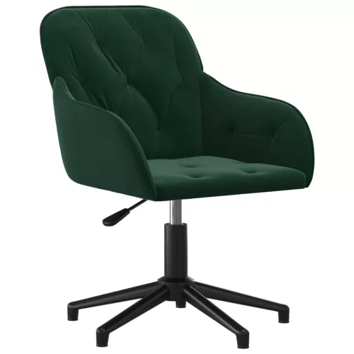  sötétzöld bársony forgó irodaszék