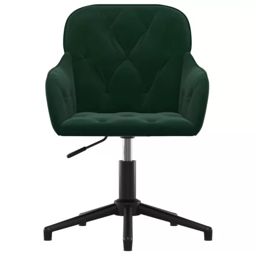  sötétzöld bársony forgó irodaszék