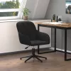  fekete bársony forgó irodaszék