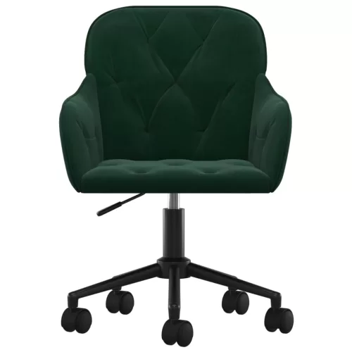  sötétzöld bársony forgó irodaszék