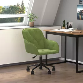  világoszöld bársony forgó irodaszék