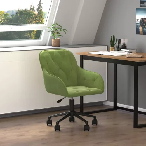  világoszöld bársony forgó irodaszék