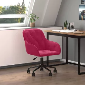  bordó bársony forgó irodaszék