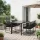  Kert étkező szett 5 pcs Fekete és Antracit 140 x 80 x 73 cm