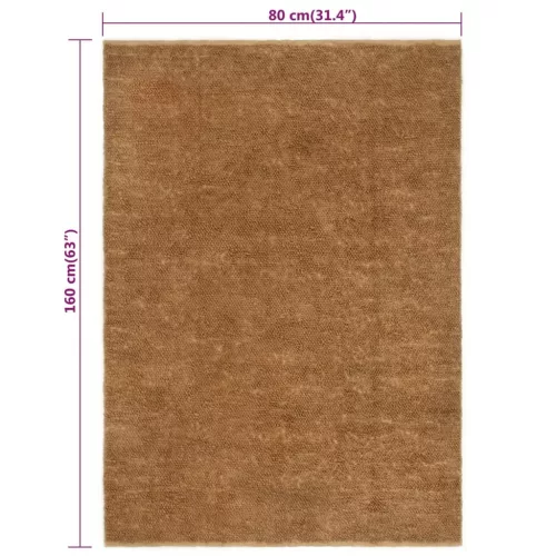  kézzel készített hurkolt juta és pamut szőnyeg 80x160 cm