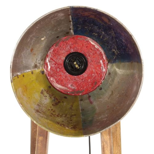  többszínű tömör mangófa állólámpa E27