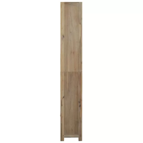  7-szintes tömör akácfa könyvespolc 80 x 30 x 200 cm