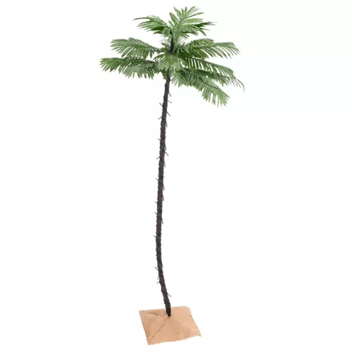  LED-es pálmafa 136 meleg fehér LED-del 220 cm
