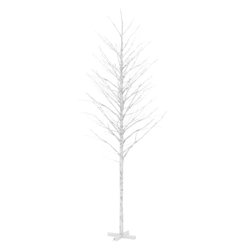  fehér LED-es nyírfa 672 meleg fehér LED-del 400 cm