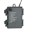  zöld PVC karácsonyi koszorú LED-ekkel 60 cm
