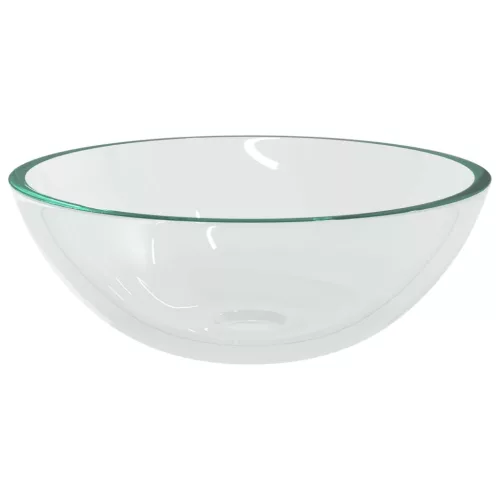  átlátszó üveg mosdókagyló 50 x 37 x 14 cm