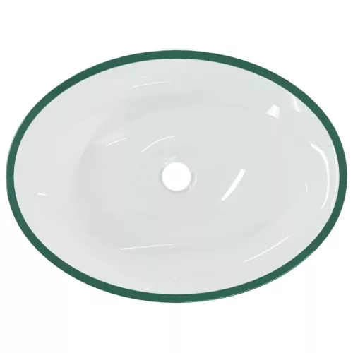  átlátszó üveg mosdókagyló 50 x 37 x 14 cm