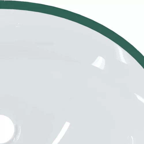  átlátszó üveg mosdókagyló 50 x 37 x 14 cm