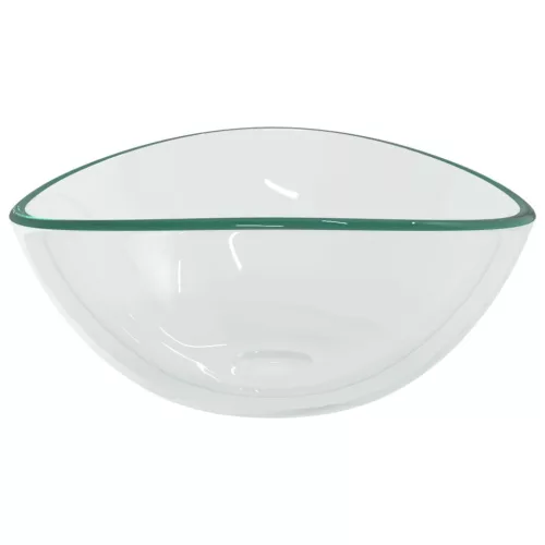  átlátszó edzett üveg mosdókagyló 54,5 x 35 x 15,5 cm