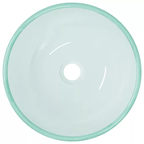  matt edzett üveg mosdókagyló 35 x 12 cm