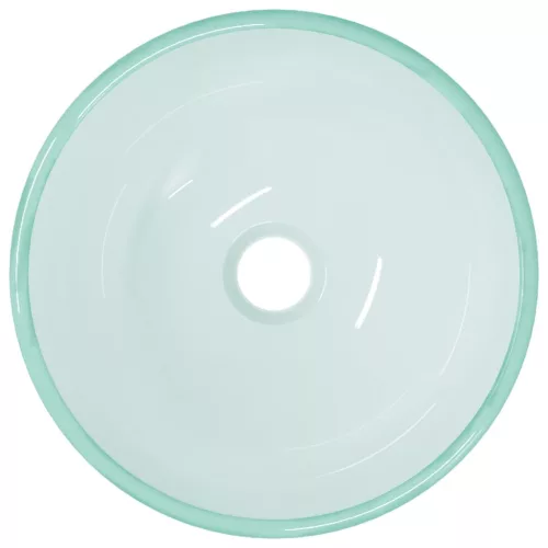  matt edzett üveg mosdókagyló 30x12 cm