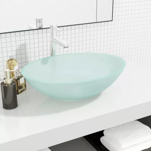  fehér üveg matt 50 x 37 x 14 cm