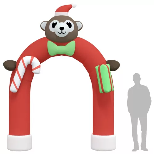  felfújható karácsonyi boltív LED-ekkel 380 cm