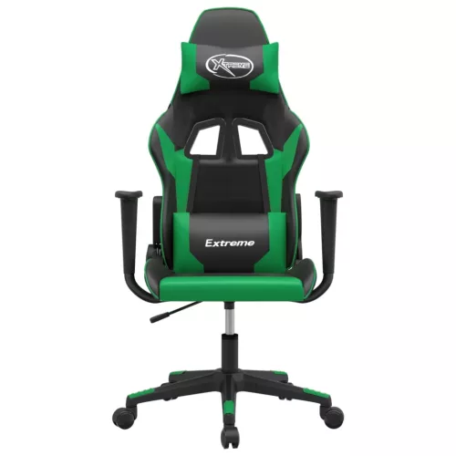  fekete és zöld műbőr masszázsjátékszék